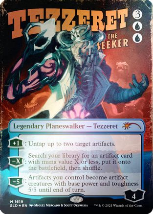 {R} Tezzeret the Seeker (1619) (Rainbow Foil) [Secret Lair Drop Series][RBF SLD 1619]