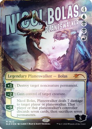 {R} Nicol Bolas, Planeswalker (Rainbow Foil) [Secret Lair Drop Series][RBF SLD 1622]