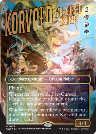 {R} Korvold, Fae-Cursed King (Rainbow Foil) [Secret Lair Drop Series][RBF SLD 1625]