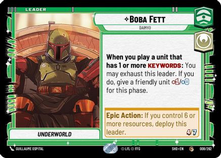 {SW-LD}Boba Fett - Daimyo (008/262) [Shadows of the Galaxy]