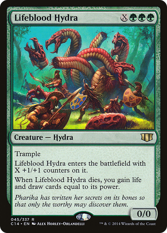 {R} Lifeblood Hydra [Commander 2014][C14 045]
