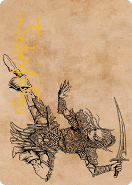 {A} Lae'zel, Vlaakith's Champion Art Card (Gold-Stamped Signature) [Commander Legends: Battle for Baldur's Gate Art Series][GS ACLB 045]