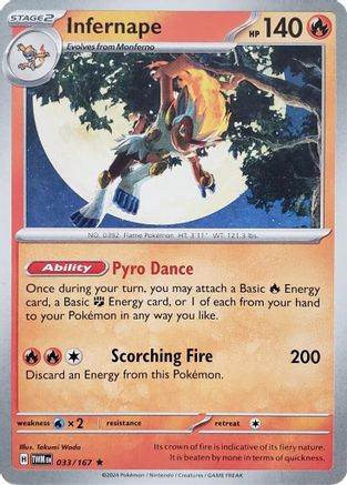 [PKM] Infernape (033/167) (Theme Deck Exclusive) [Scarlet & Violet: Twilight Masquerade]