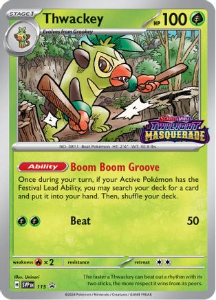 [PKM] Thwackey (115) [Scarlet & Violet: Black Star Promos]