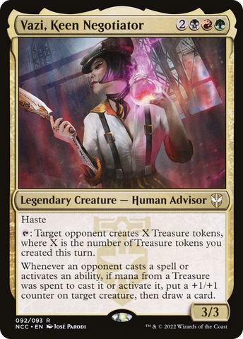 {R} Vazi, Keen Negotiator [Streets of New Capenna Commander][NCC 092]