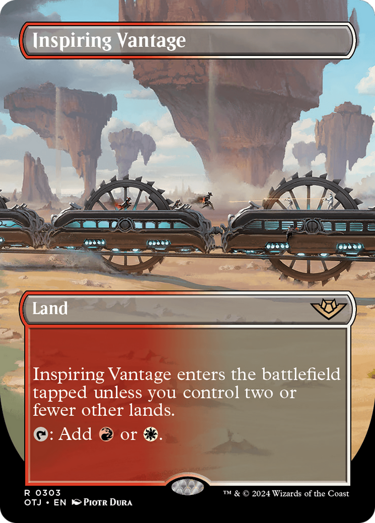 {@R} Inspiring Vantage (Borderless) [Outlaws of Thunder Junction][OTJ 303]