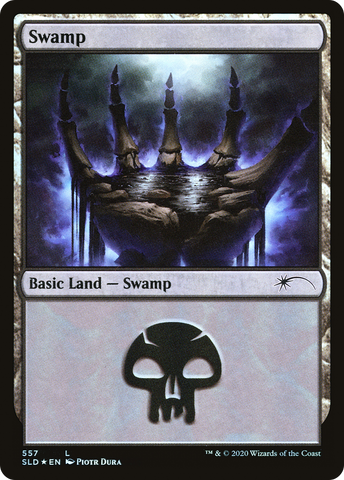 {B}[SLD 557] Swamp (Discarding) (557) [Secret Lair Drop Promos]