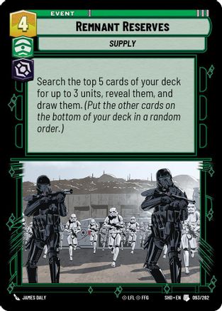{SW-C}Remnant Reserves (093/262) [Shadows of the Galaxy]