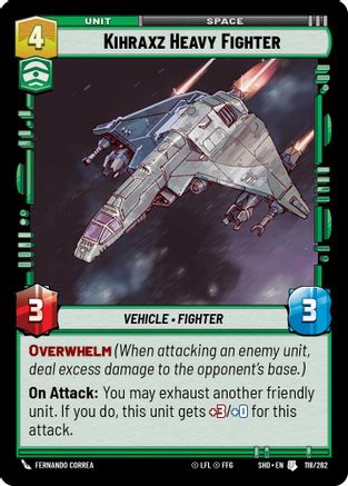 {SW-C}Kihraxz Heavy Fighter (118/262) [Shadows of the Galaxy]