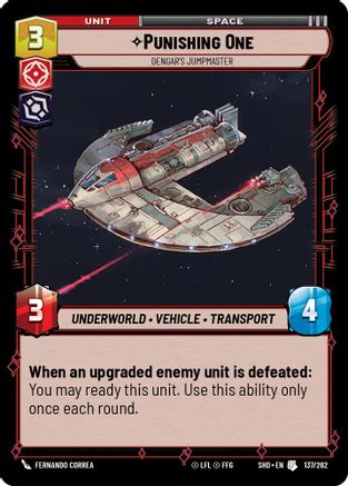 {SW-C}Punishing One - Dengar's Jumpmaster (137/262) [Shadows of the Galaxy]