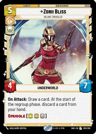 {SW-R}Zorii Bliss - Valiant Smuggler (203/262) [Shadows of the Galaxy]