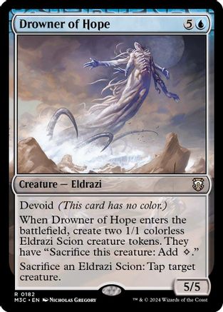 {R} Drowner of Hope (Ripple Foil) [Modern Horizons 3 Commander][RPF M3C 182]