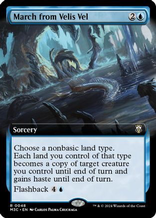 {R} March from Velis Vel (Extended Art) (Ripple Foil) [Modern Horizons 3 Commander][RPF M3C 048]