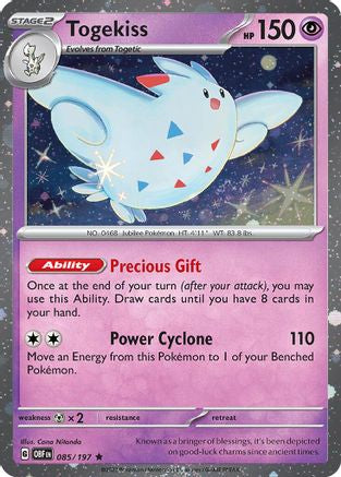 [PKM] Togekiss (085/197) (Cosmos Holo) [Scarlet & Violet: Obsidian Flames]