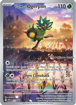 [PKM] Teal Mask Ogerpon (123) (Pokemon Center Exclusive) [Scarlet & Violet: Black Star Promos]