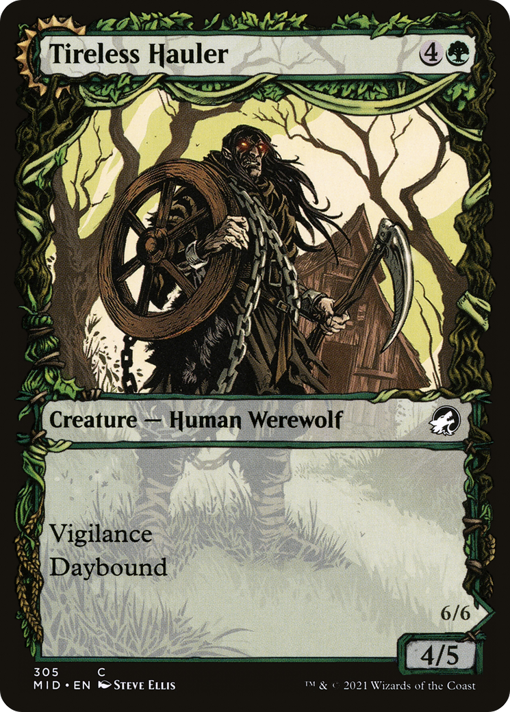 {C} Tireless Hauler // Dire-Strain Brawler (Showcase Equinox) [Innistrad: Midnight Hunt][MID 305]