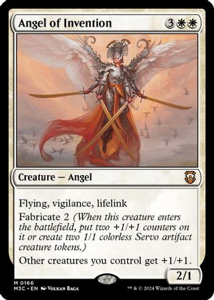 {R} Angel of Invention (Ripple Foil) [Modern Horizons 3 Commander][RPF M3C 166]