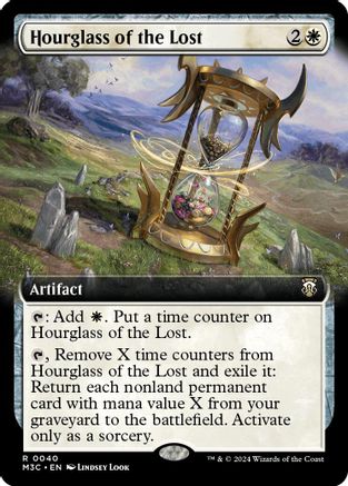 {R} Hourglass of the Lost (Extended Art) (Ripple Foil) [Modern Horizons 3 Commander][RPF M3C 040]