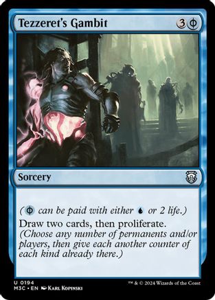 {C} Tezzeret's Gambit (Ripple Foil) [Modern Horizons 3 Commander][RPF M3C 194]