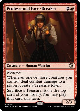 {R} Professional Face-Breaker (Ripple Foil) [Modern Horizons 3 Commander][RPF M3C 216]