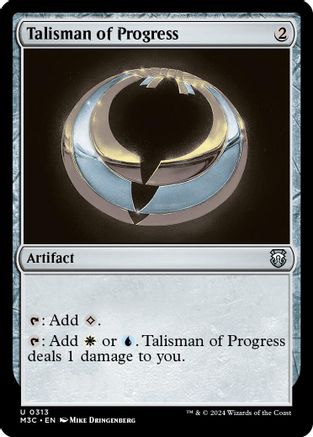 {C} Talisman of Progress (Ripple Foil) [Modern Horizons 3 Commander][RPF M3C 313]