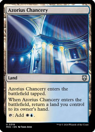 {C} Azorius Chancery (Ripple Foil) [Modern Horizons 3 Commander][RPF M3C 319]