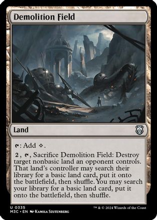 {C} Demolition Field (Ripple Foil) [Modern Horizons 3 Commander][RPF M3C 335]