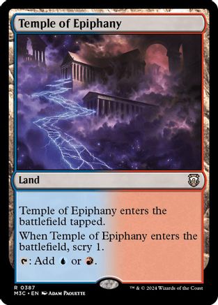 {R} Temple of Epiphany (Ripple Foil) [Modern Horizons 3 Commander][RPF M3C 387]