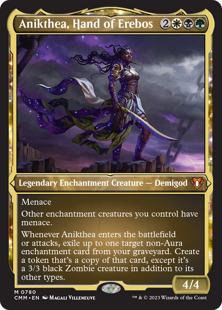 {R} Anikthea, Hand of Erebos (Display Commander) (Foil Etched) [Commander Masters][CMM 780]
