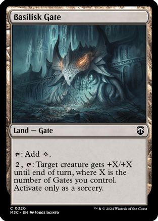 {C} Basilisk Gate (Ripple Foil) [Modern Horizons 3 Commander][RPF M3C 320]