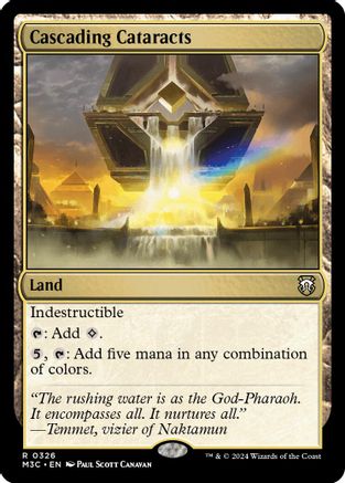 {R} Cascading Cataracts (Ripple Foil) [Modern Horizons 3 Commander][RPF M3C 326]