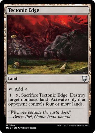 {C} Tectonic Edge (Ripple Foil) [Modern Horizons 3 Commander][RPF M3C 384]