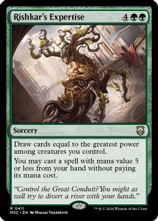 {R} Rishkar's Expertise (Ripple Foil) [Modern Horizons 3 Commander][RPF M3C 411]