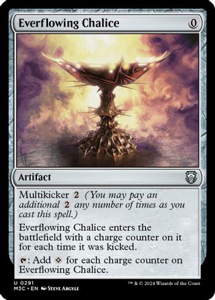 {C} Everflowing Chalice (Ripple Foil) [Modern Horizons 3 Commander][RPF M3C 291]