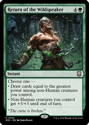 {R} Return of the Wildspeaker (Ripple Foil) [Modern Horizons 3 Commander][RPF M3C 242]