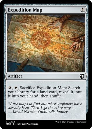 {C} Expedition Map (Ripple Foil) [Modern Horizons 3 Commander][RPF M3C 292]