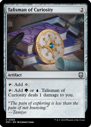{C} Talisman of Curiosity (Ripple Foil) [Modern Horizons 3 Commander][RPF M3C 309]