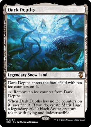{R} Dark Depths (Ripple Foil) [Modern Horizons 3 Commander][RPF M3C 334]