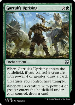 {C} Garruk's Uprising (Ripple Foil) [Modern Horizons 3 Commander][RPF M3C 229]