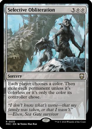{R} Selective Obliteration (Ripple Foil) [Modern Horizons 3 Commander][RPF M3C 035]