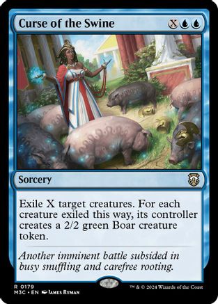 {R} Curse of the Swine (Ripple Foil) [Modern Horizons 3 Commander][RPF M3C 179]
