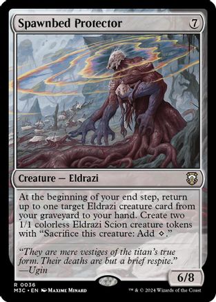 {R} Spawnbed Protector (Ripple Foil) [Modern Horizons 3 Commander][RPF M3C 036]