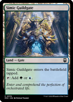 {C} Simic Guildgate (Ripple Foil) [Modern Horizons 3 Commander][RPF M3C 378]