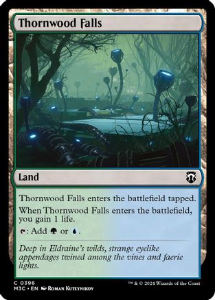 {C} Thornwood Falls (Ripple Foil) [Modern Horizons 3 Commander][RPF M3C 396]