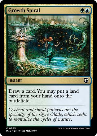 {C} Growth Spiral (Ripple Foil) [Modern Horizons 3 Commander][RPF M3C 265]