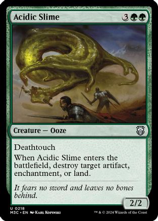 {C} Acidic Slime (Ripple Foil) [Modern Horizons 3 Commander][RPF M3C 218]