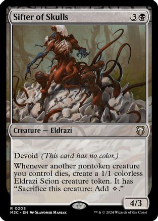 {R} Sifter of Skulls (Ripple Foil) [Modern Horizons 3 Commander][RPF M3C 203]