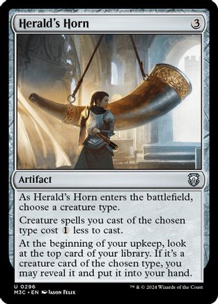 {C} Herald's Horn (Ripple Foil) [Modern Horizons 3 Commander][RPF M3C 296]