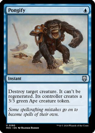 {C} Pongify (Ripple Foil) [Modern Horizons 3 Commander][RPF M3C 190]