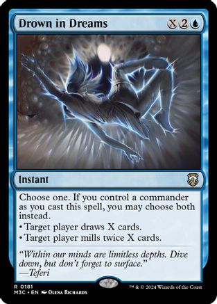 {R} Drown in Dreams (Ripple Foil) [Modern Horizons 3 Commander][RPF M3C 181]